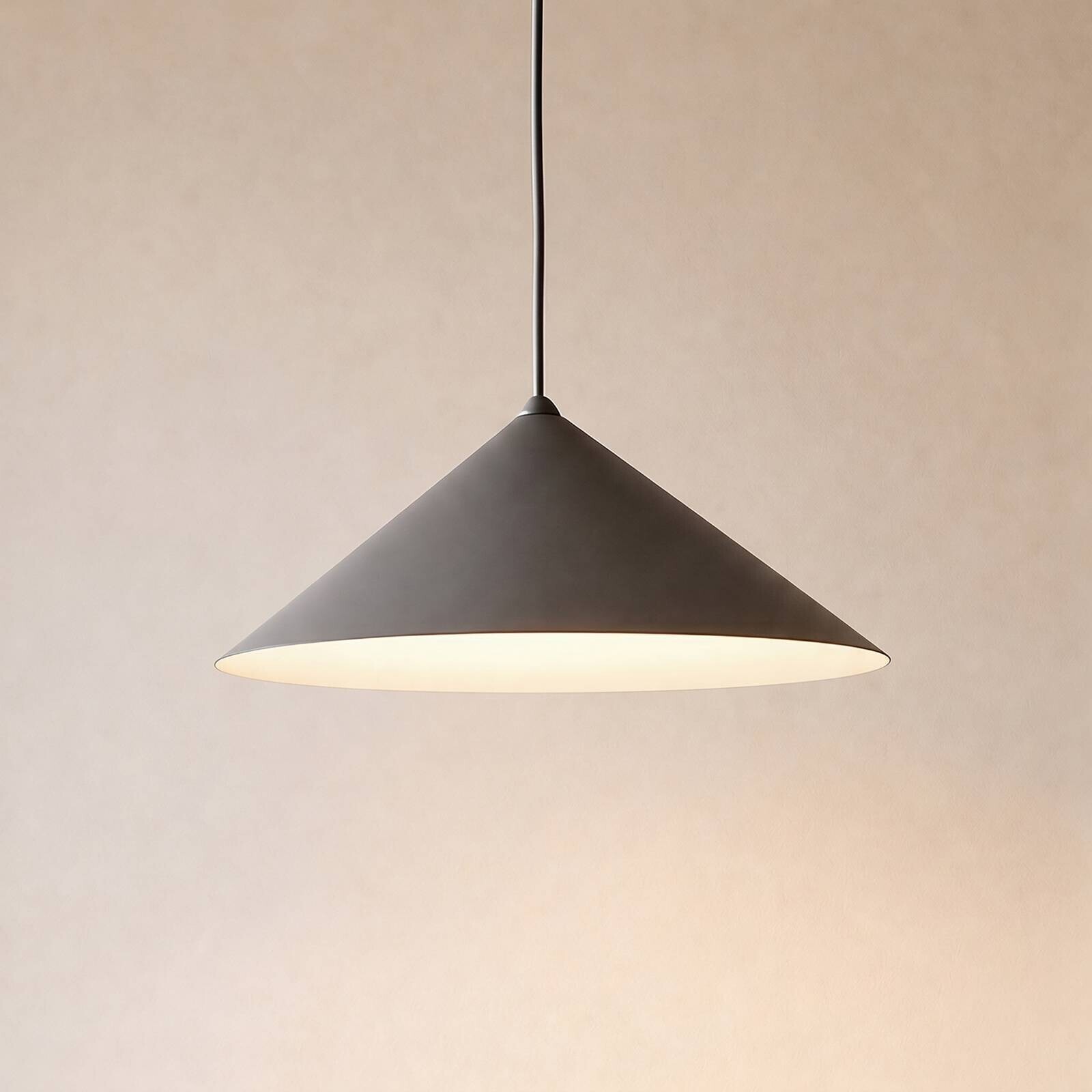 Závesné svietidlo Lume L, hnedé, kov, Ø 40 cm, GX53