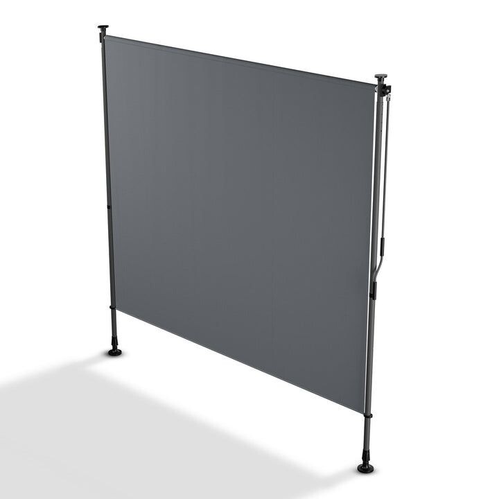 Zvislá markíza na balkón 200 x 228-316 cm, UV ochrana, sivá
