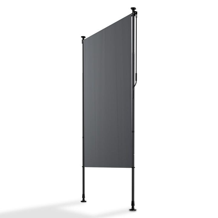 Zvislá markíza na balkón 120 x 228-316 cm, UV ochrana, sivá