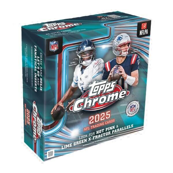 Topps 2025 Topps Chrome Football Mega box - karty NFL