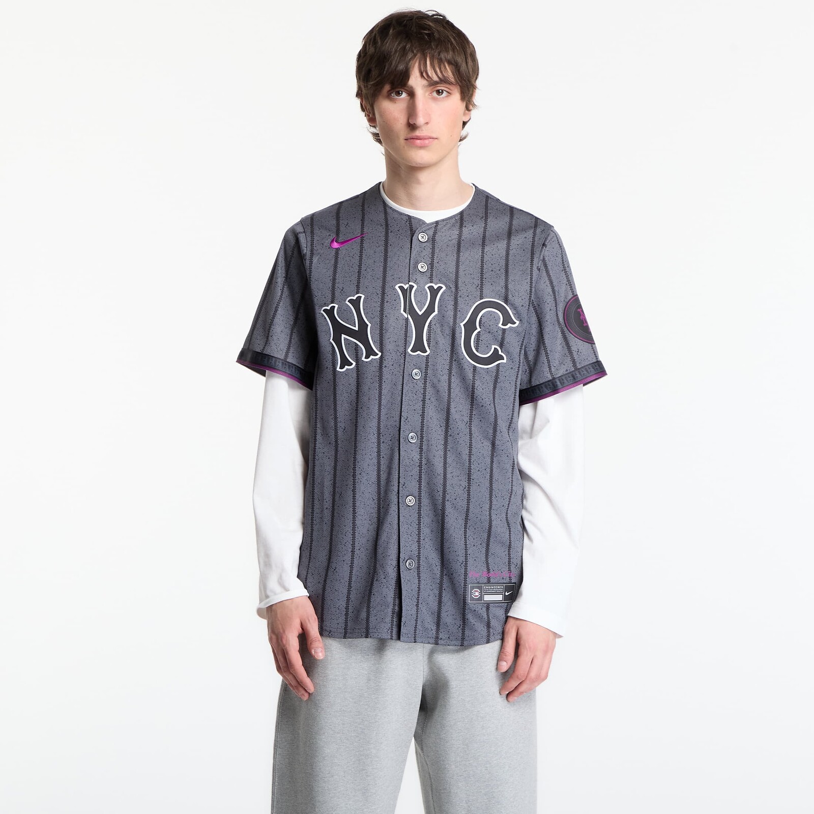 Dres Nike MLB Limited Jersey City Connect Iron Grey S