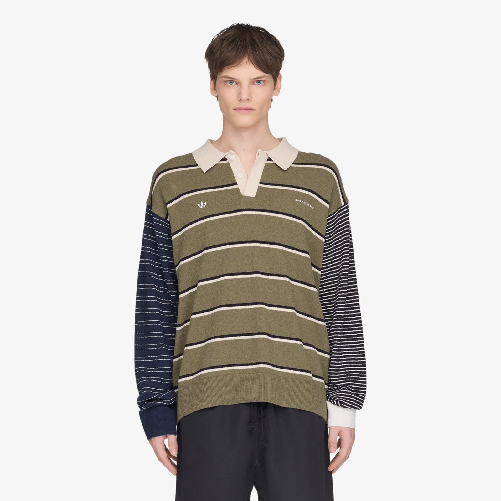 Tričko adidas x Song For The Mute 007 Long Sleeve Long-Sleeve Top UNISEX Olive Strata/ Alumina/ Black M