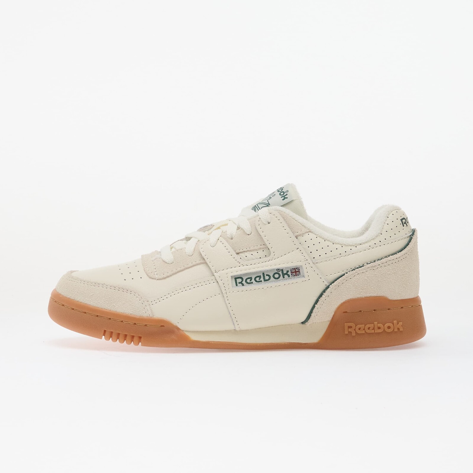 Tenisky Reebok Workout Plus Chalk/ Dark Green/ Vintage Chalk EUR 40.5