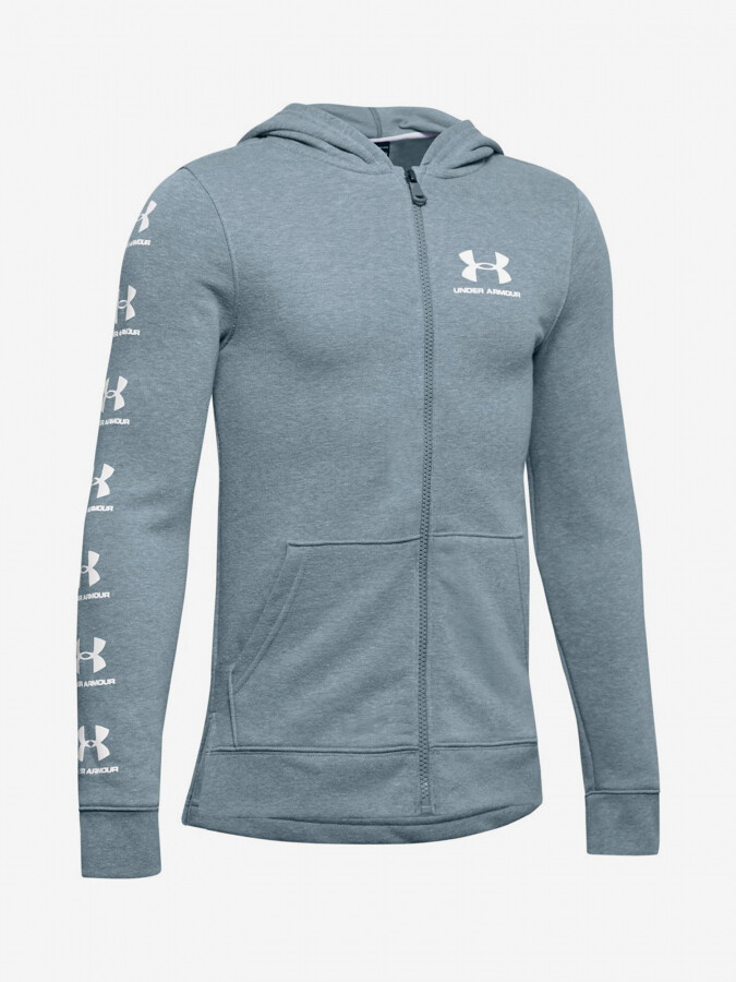 Sweatshirt Under Armour Rival Full Zip Hoody-Gry