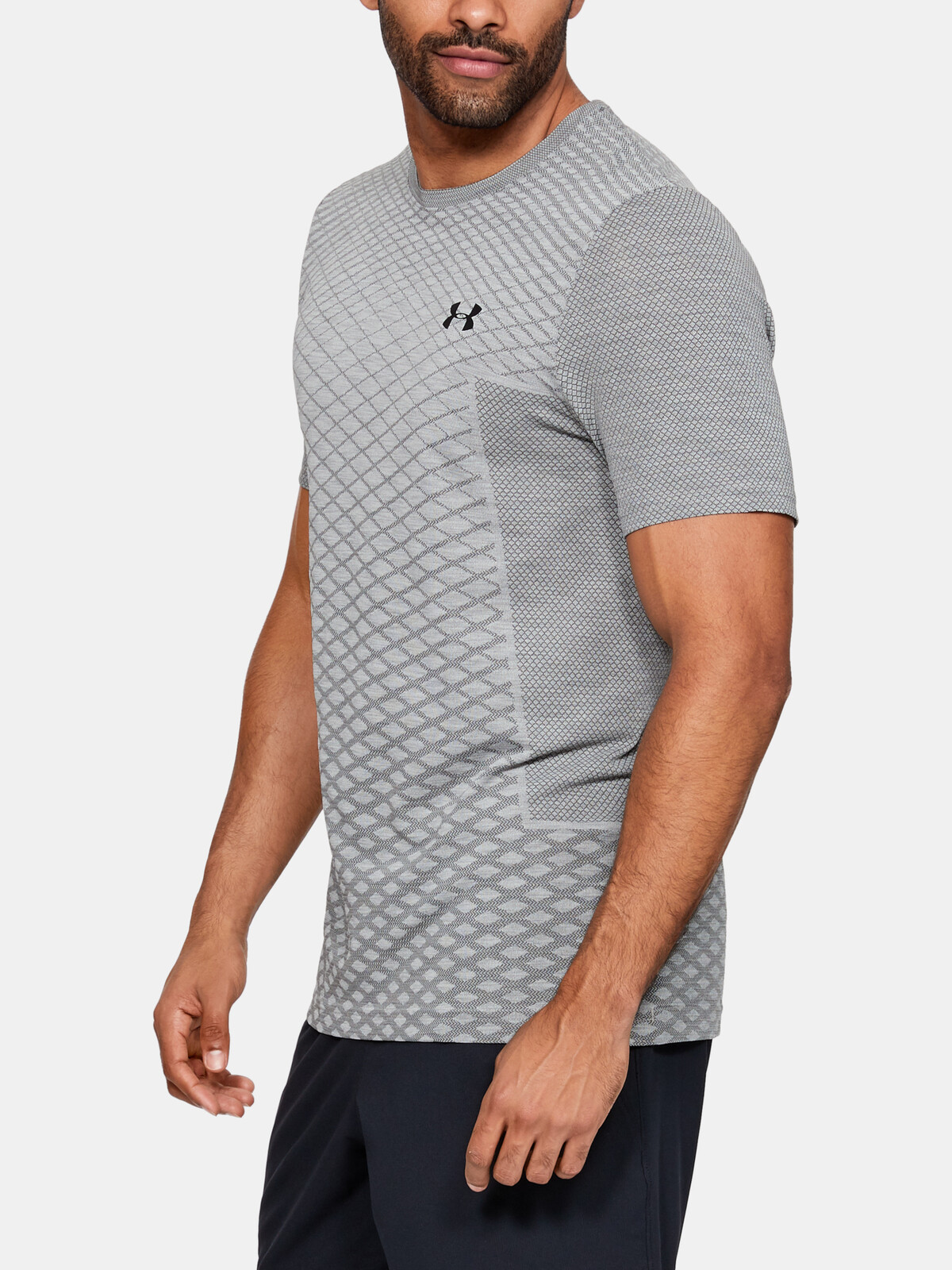 Under Armour Vanish Seamless SS Novelty-GRY T-shirt
