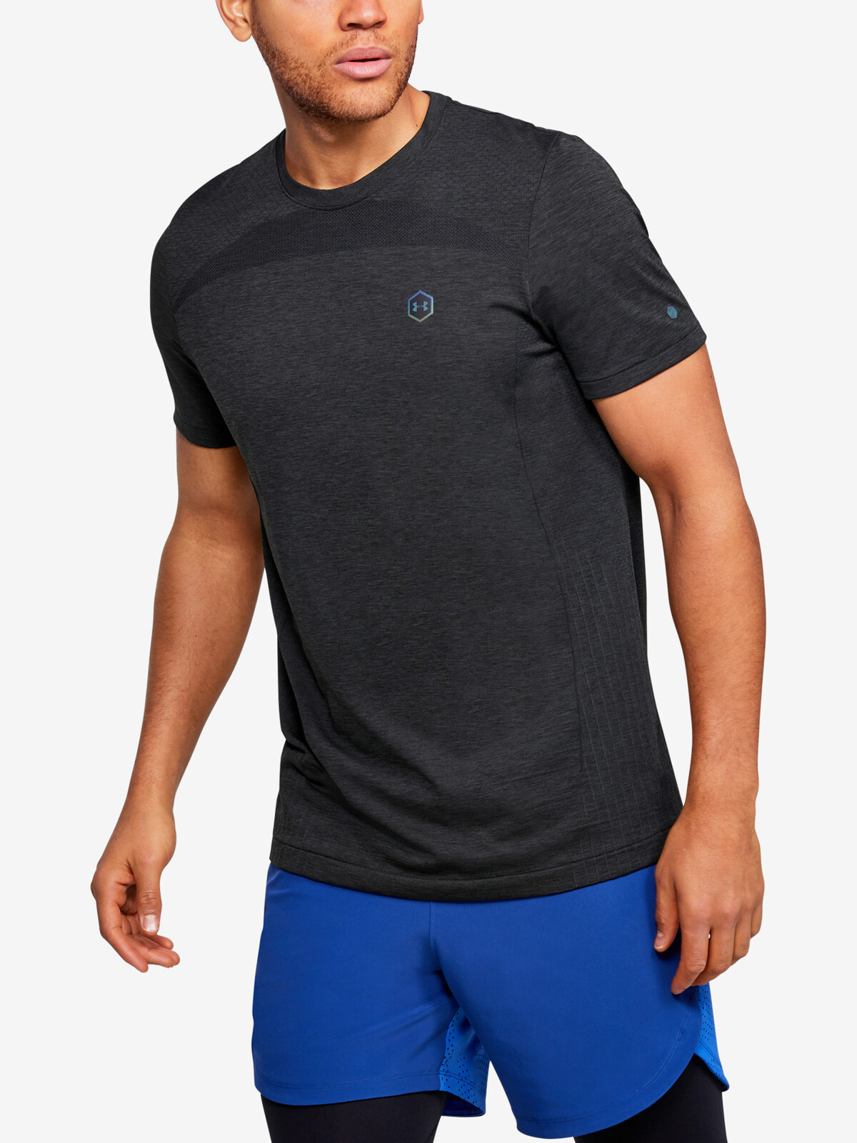 Under Armour Rush HG Seamless Fitted SS-BLK T-shirt