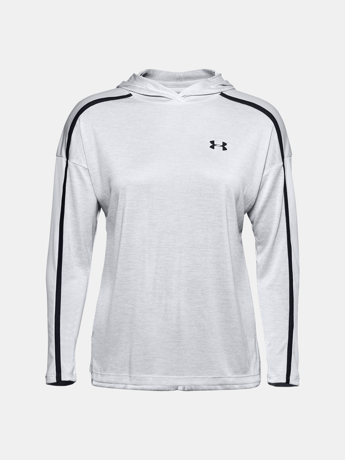 Under Armour Sweatshirt Tech Twist Graphic Hoodie-GRY - Ladies
