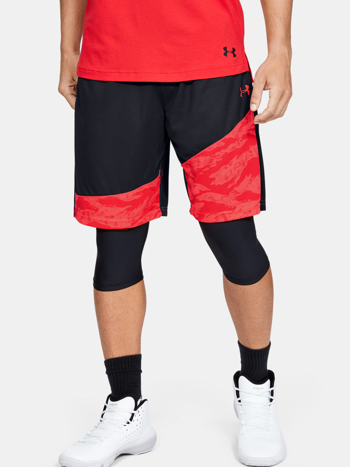 Under Armour Baseline 10IN Short-BLK Shorts - Mens