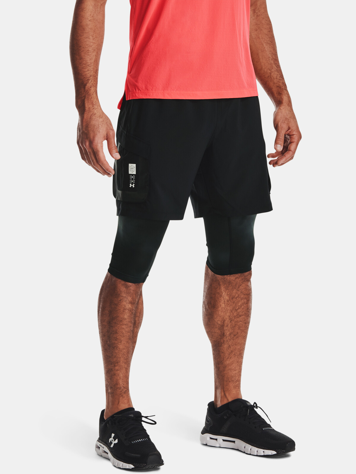 Under Armour Shorts Run Anywhere 2N1 Short-BLK - Mens