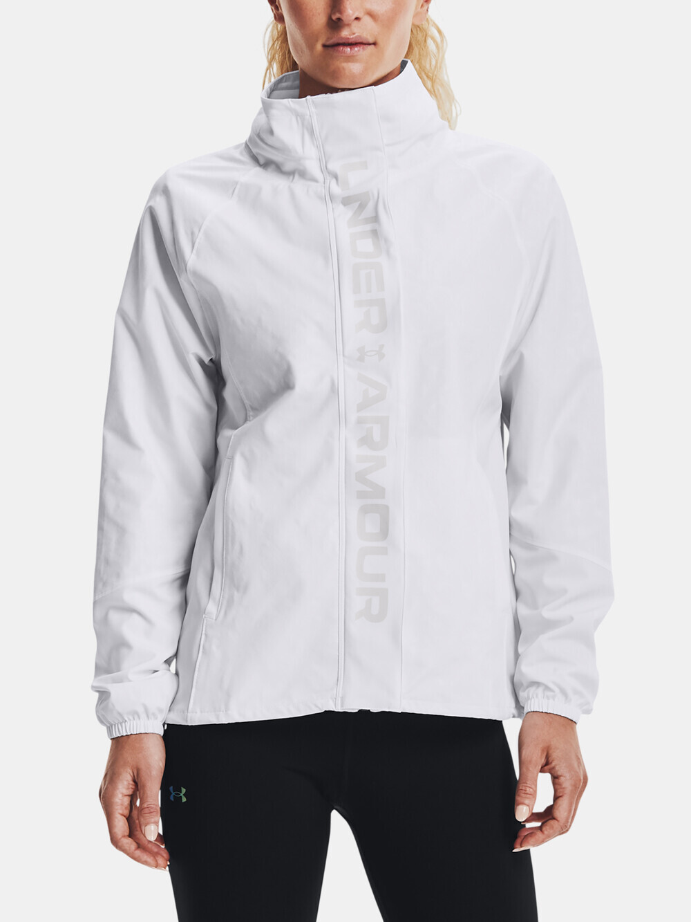Under Armour Jacket Rush Woven Print FZ-WHT - Ladies