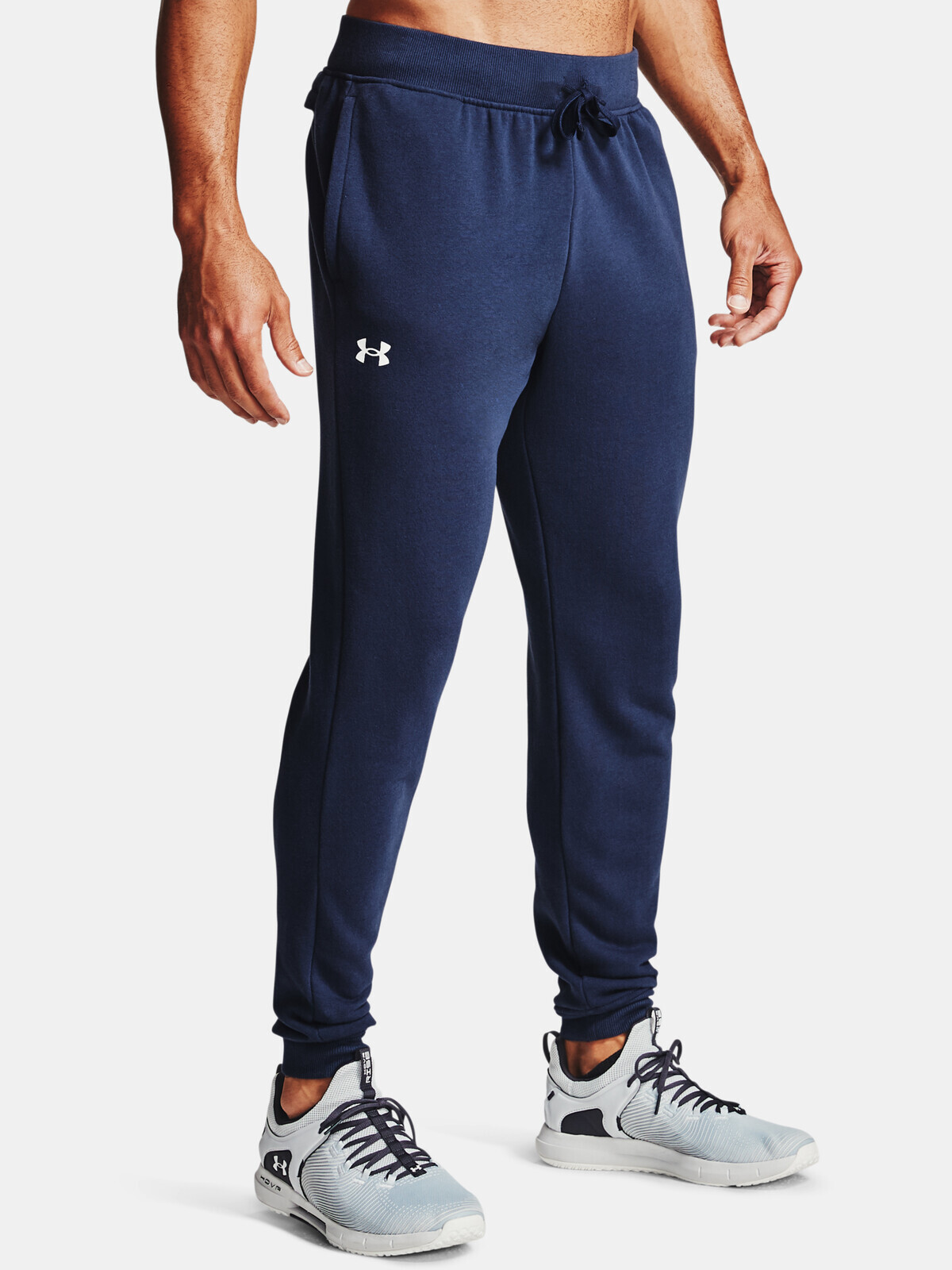 Under Armour UA Rival Cotton Jogger-NVY Sweatpants - Mens
