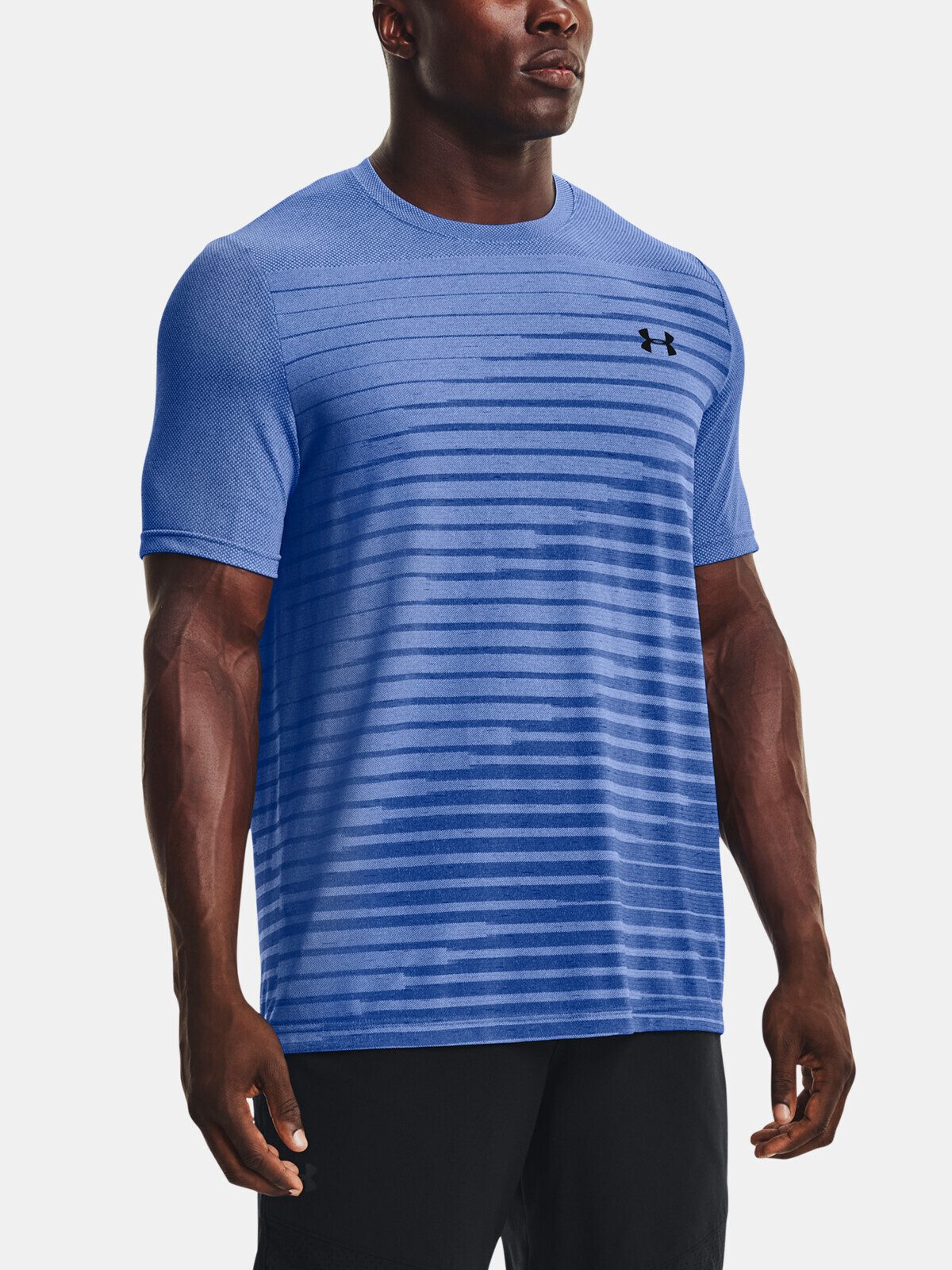 Under Armour UA Seamless Fade SS-BLU T-Shirt - Mens
