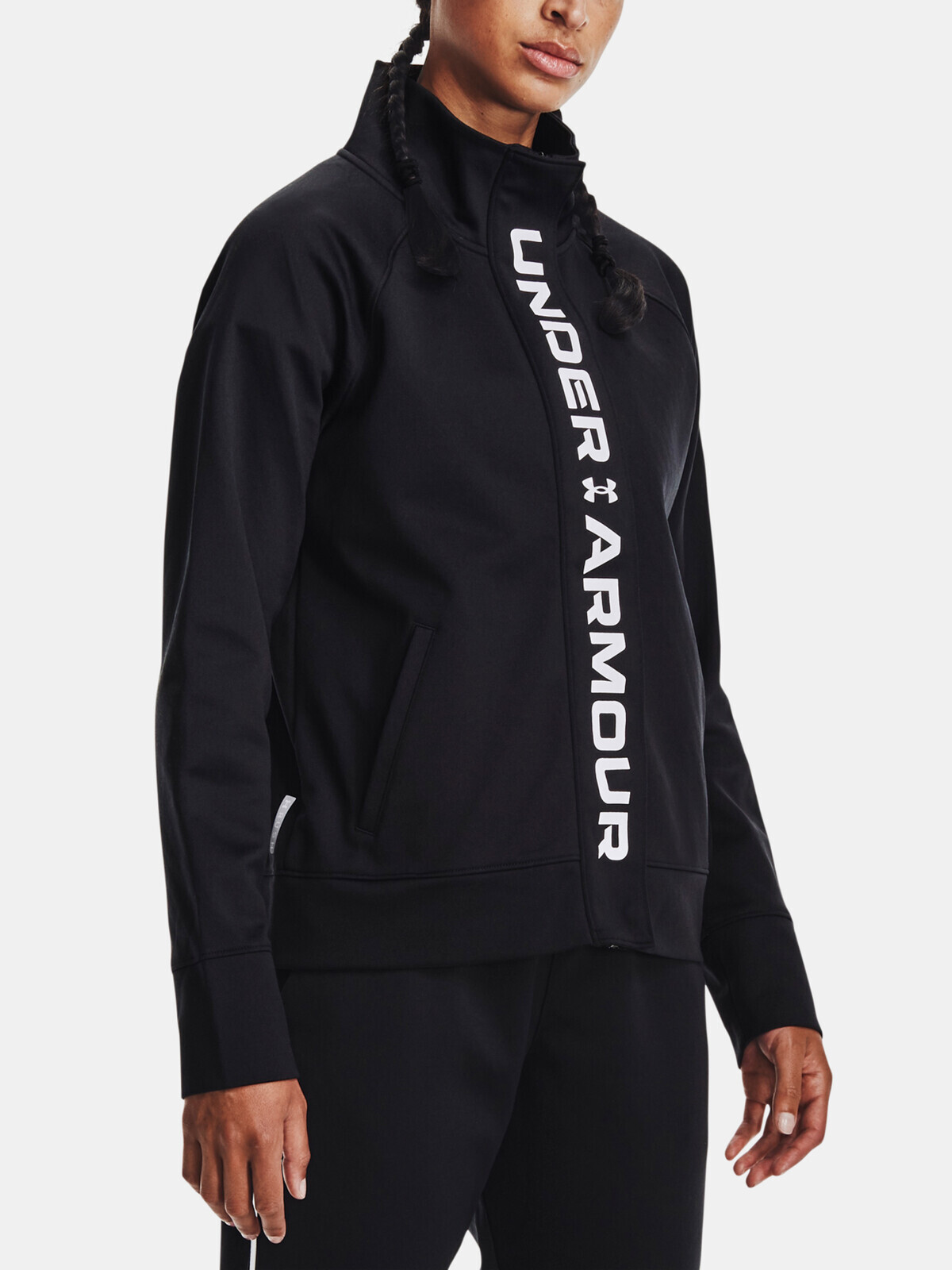 Under Armour UA Rush Tricot Jacket-BLK - Ladies