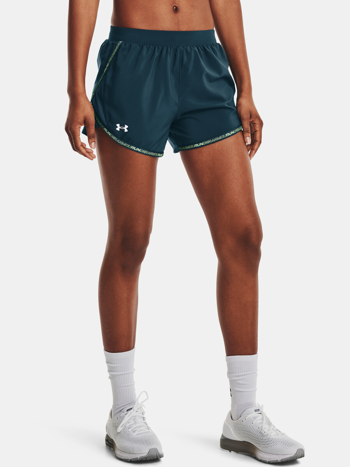 Under Armour Shorts UA Fly By 2.0 Brand Short-BLU - Women