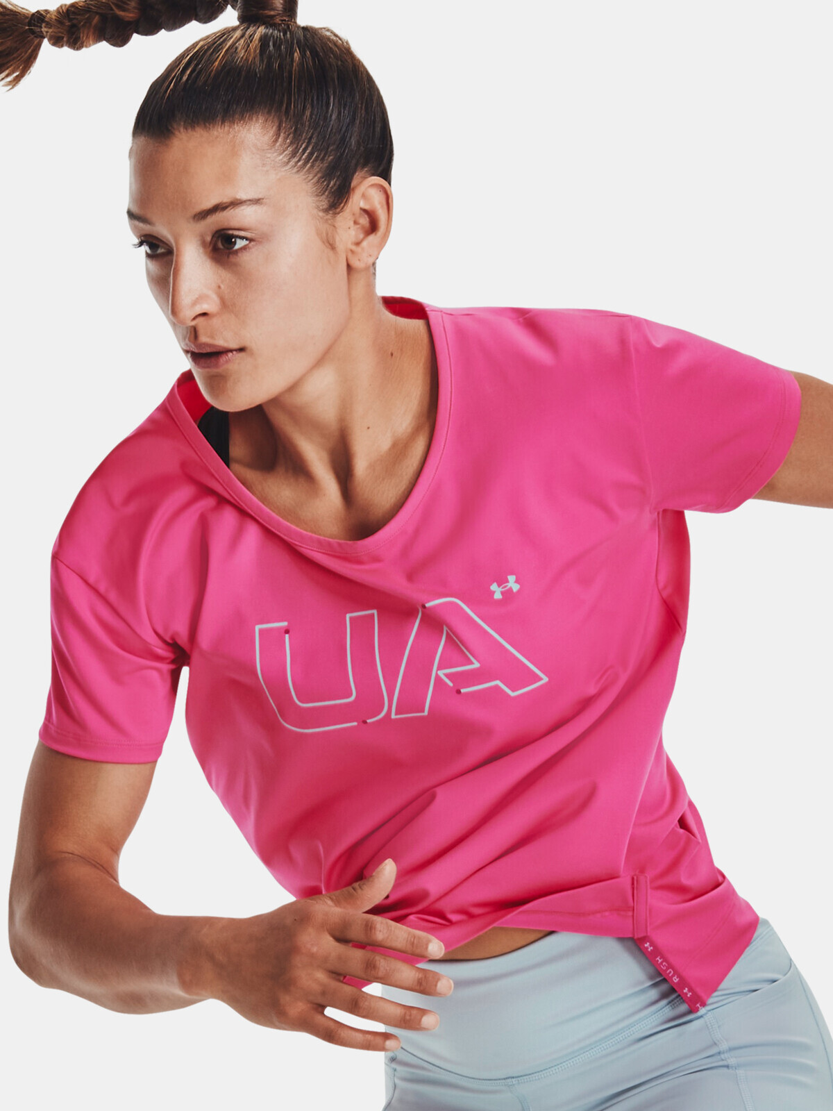 Under Armour T-Shirt UA Rush Energy 12.1 SS-PNK - Women
