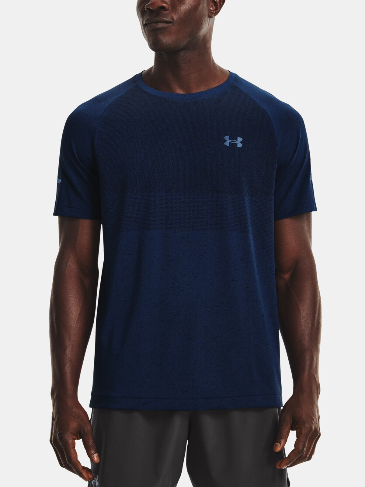 Under Armour UA Seamless Run SS-BLU T-Shirt - Men's