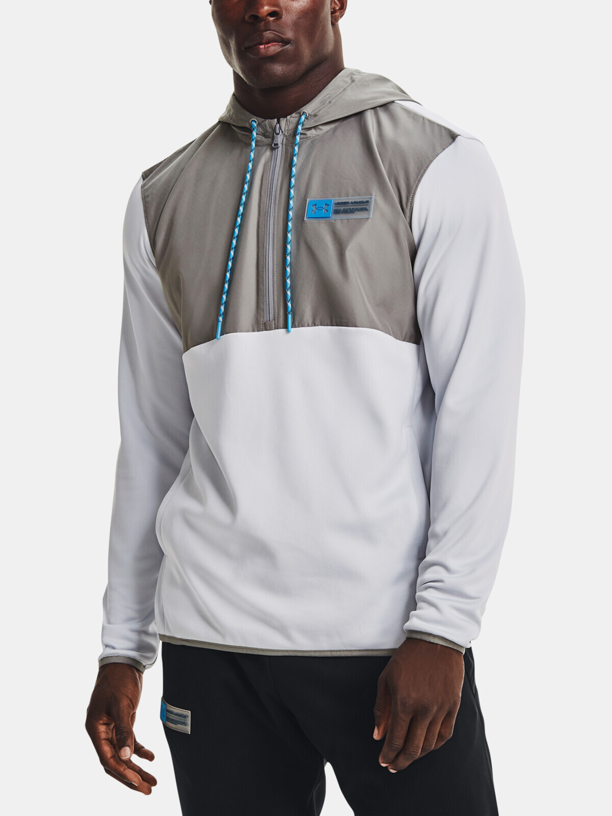 Under Armour Sweatshirt UA AF STORM 1/2 ZIP HOODIE-GRY - Mens