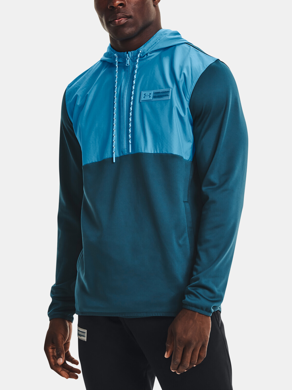 Under Armour Sweatshirt UA AF STORM 1/2 ZIP HOODIE-BLU - Mens