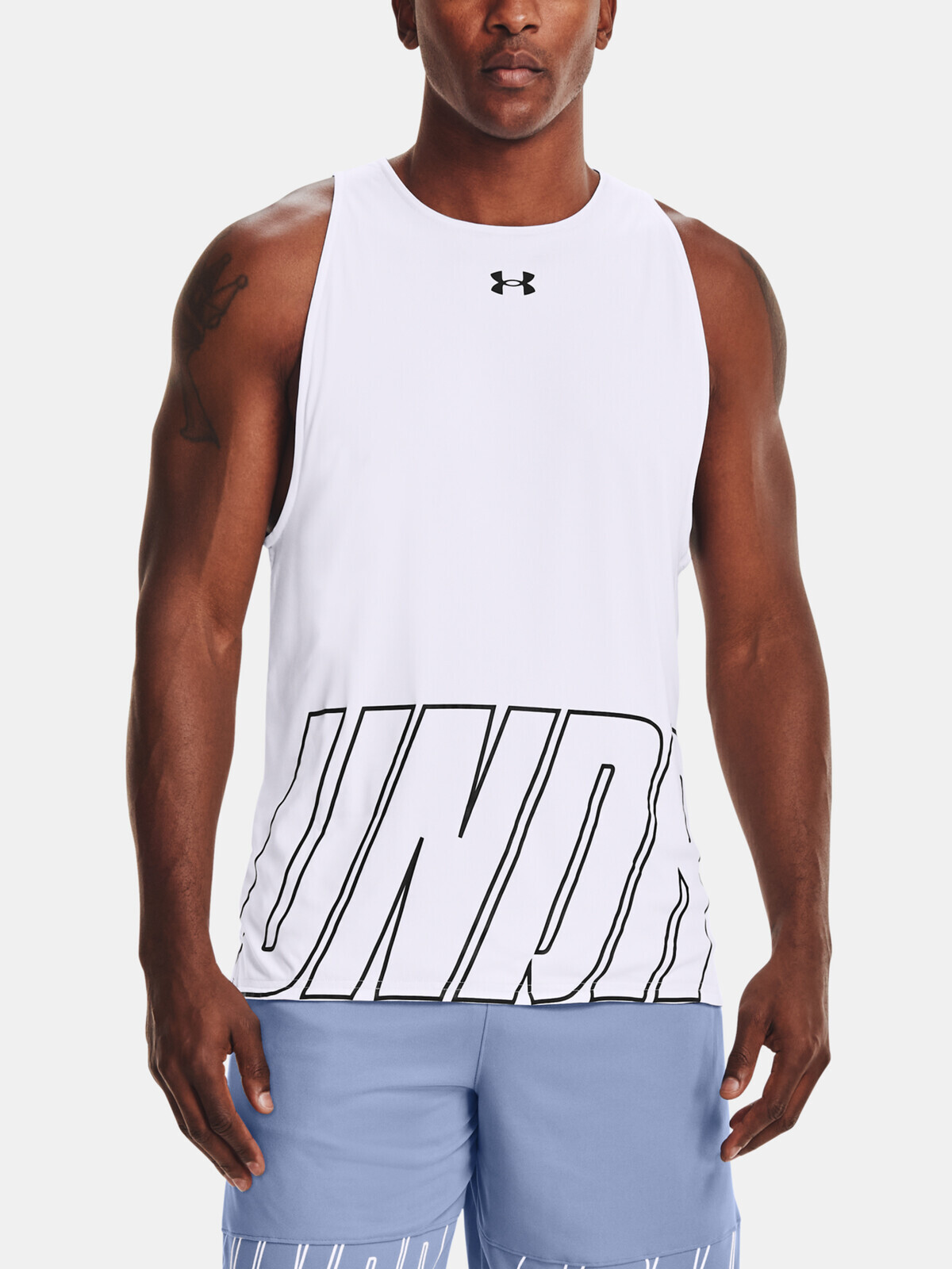 Under Armour Tank Top BASELINE REVERSIBLE TANK-WHT - Men's