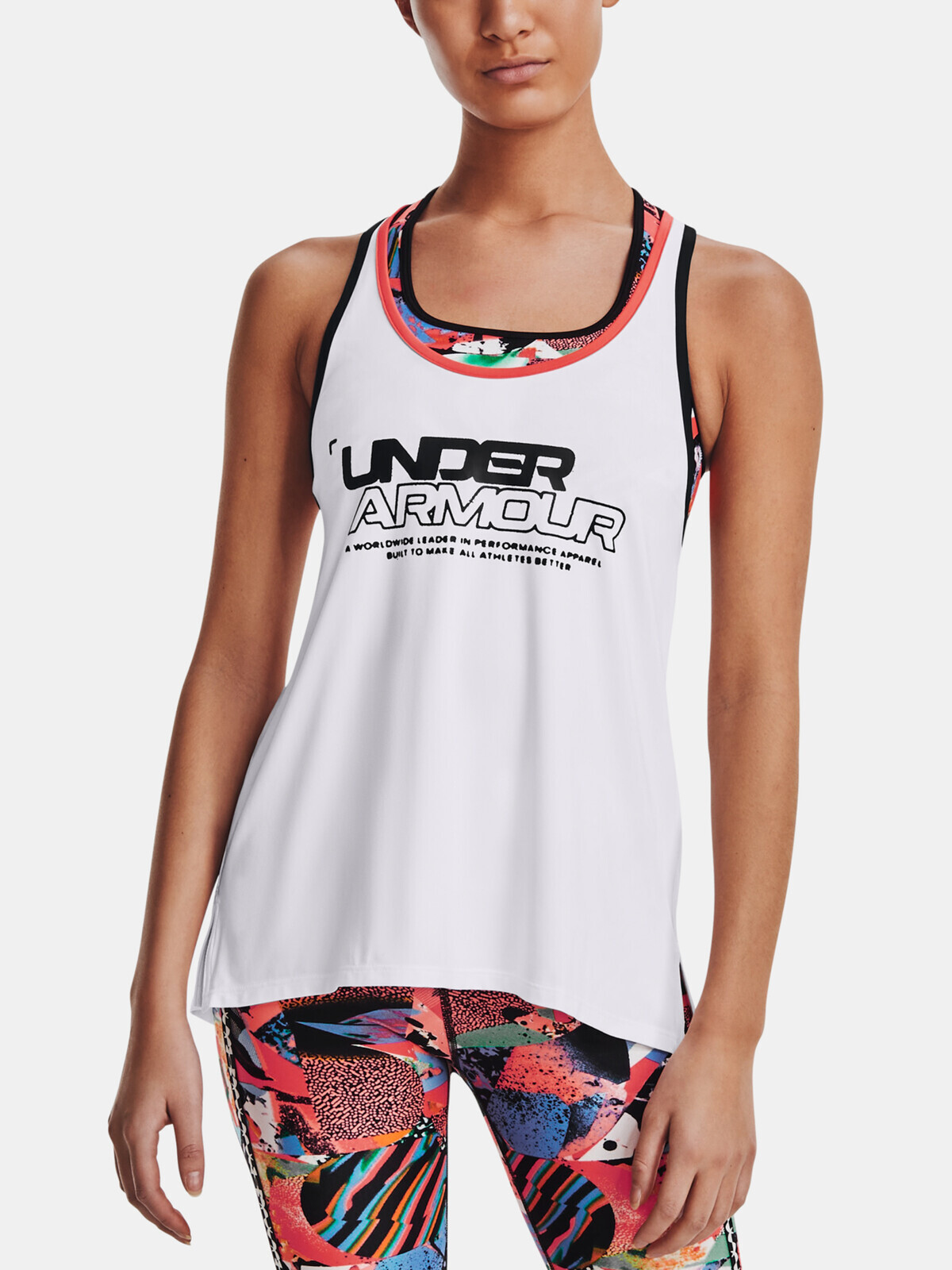 Under Armour Tank Top Knockout Tank CB Graphic-WHT - Ladies