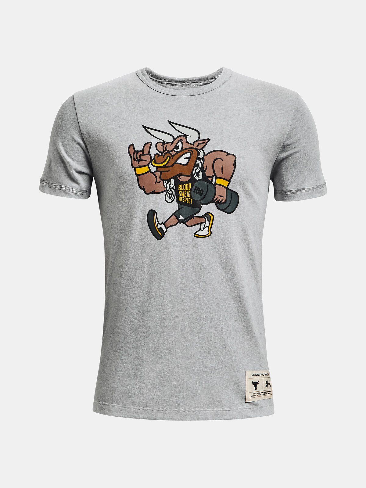 Under Armour T-Shirt UA Project Rock SMS SS-GRY - Boys
