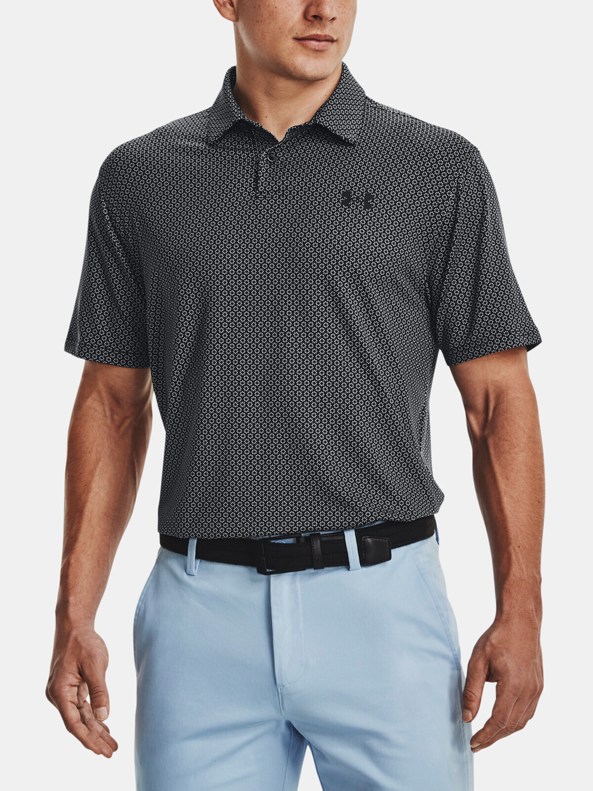 Under Armour T-Shirt UA T2G Printed Polo-BLK - Mens