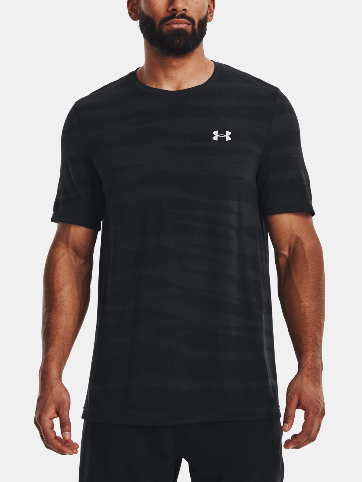 Under Armour T-Shirt UA Seamless Wave SS-BLK - Men