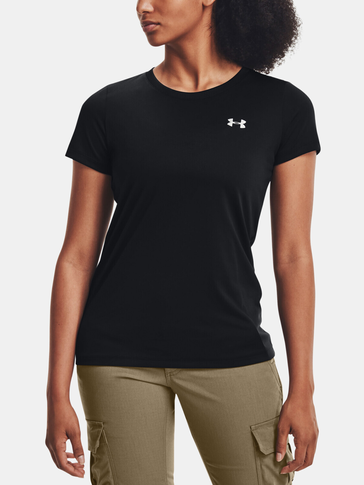 Under Armour T-Shirt Tech SSC - Solid-BLK - Ladies