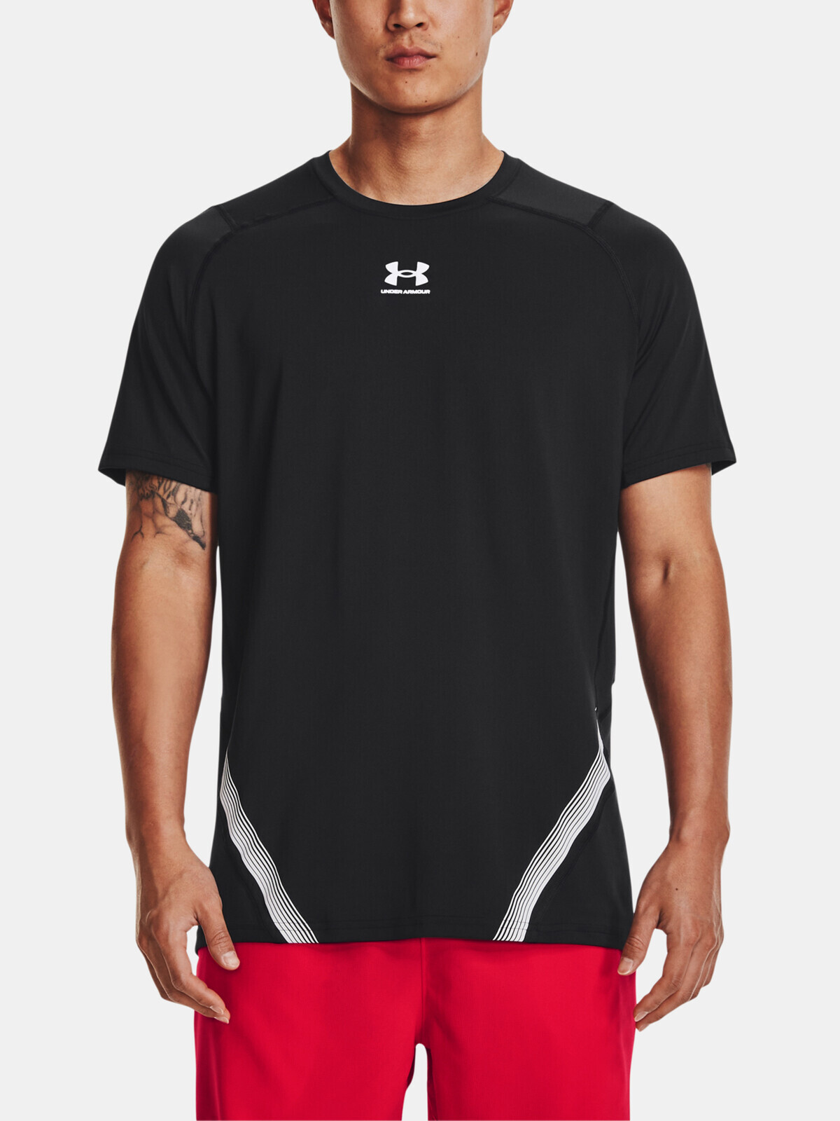 Under Armour T-Shirt UA HG Armour Nov Fitted SS-BLK - Men