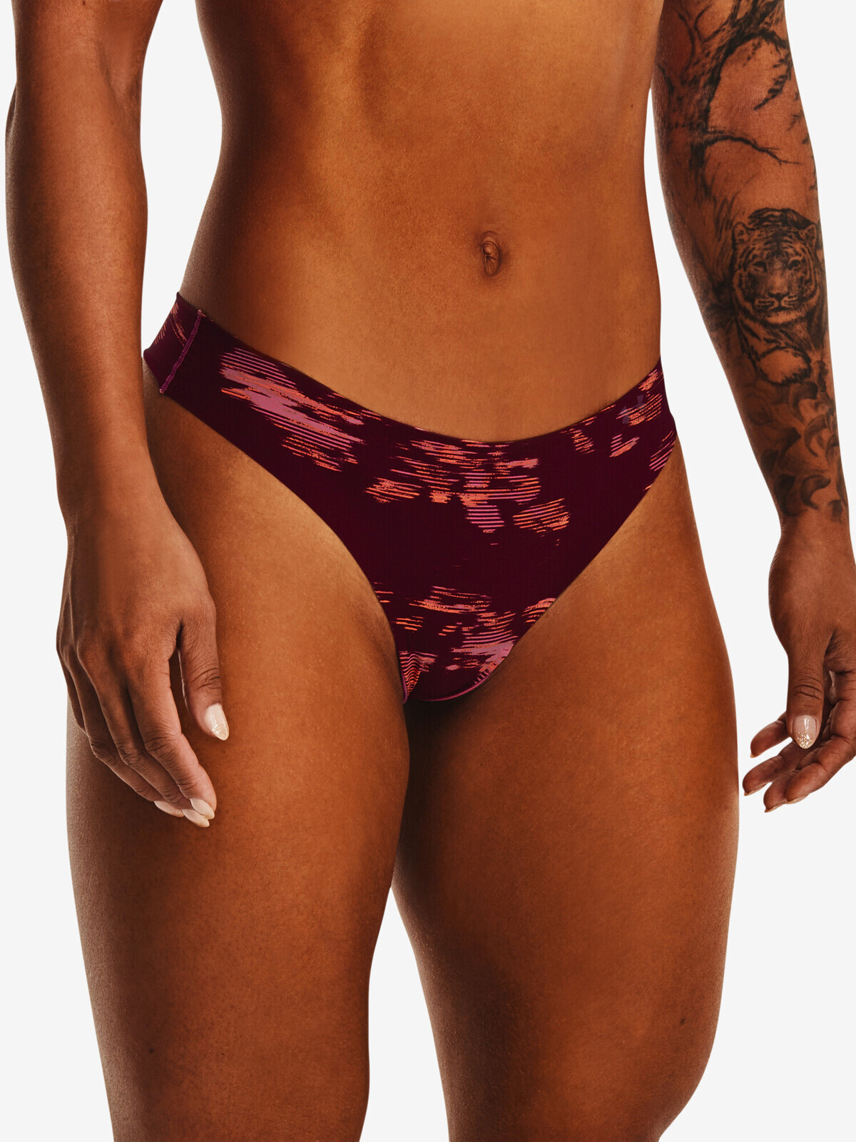 Dámske tangá Under Armour 3Pack Print-PNK