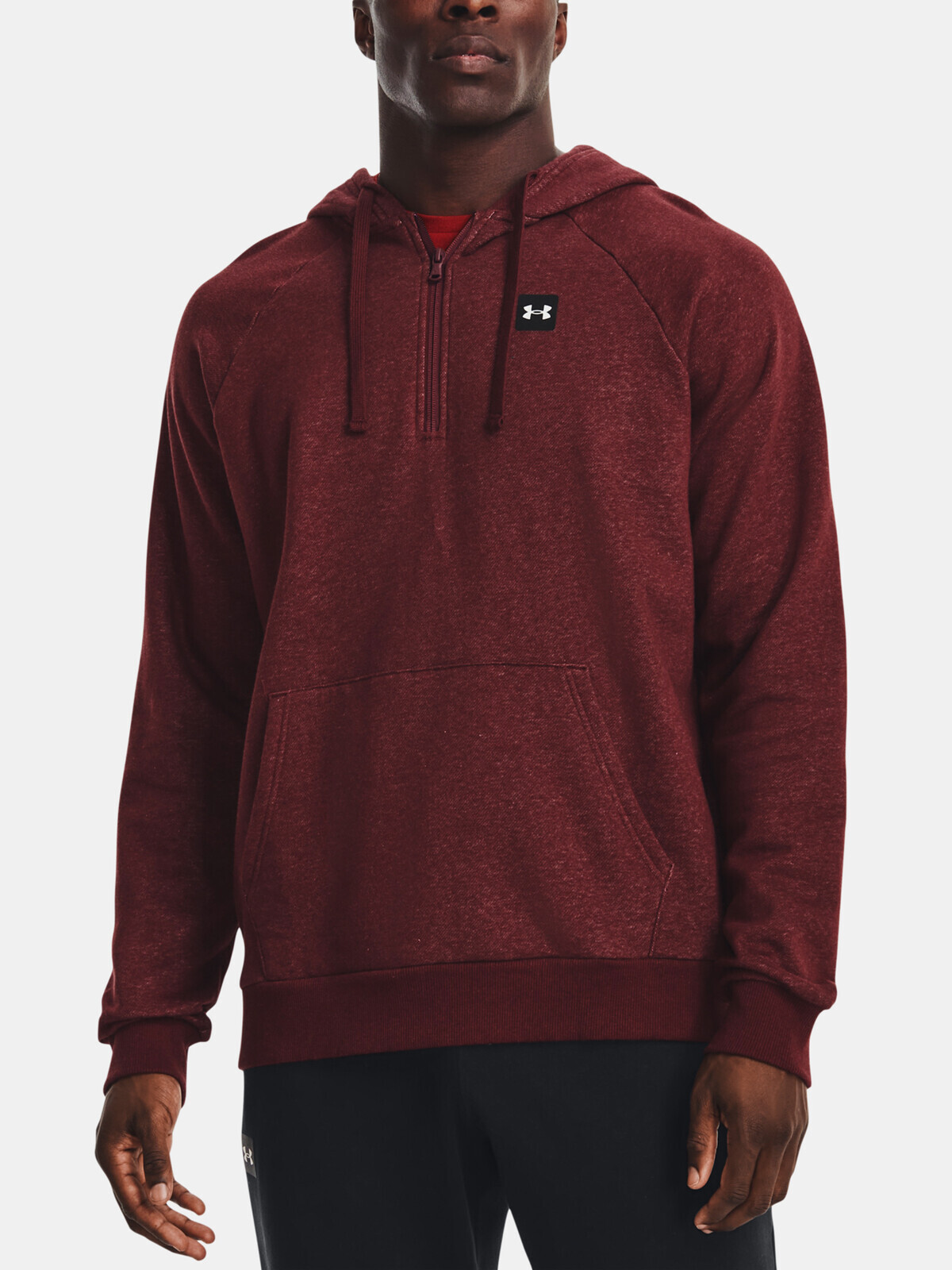 Under Armour Sweatshirt UA Rival Fleece 1/2 ZipPER HD-RED - Mens