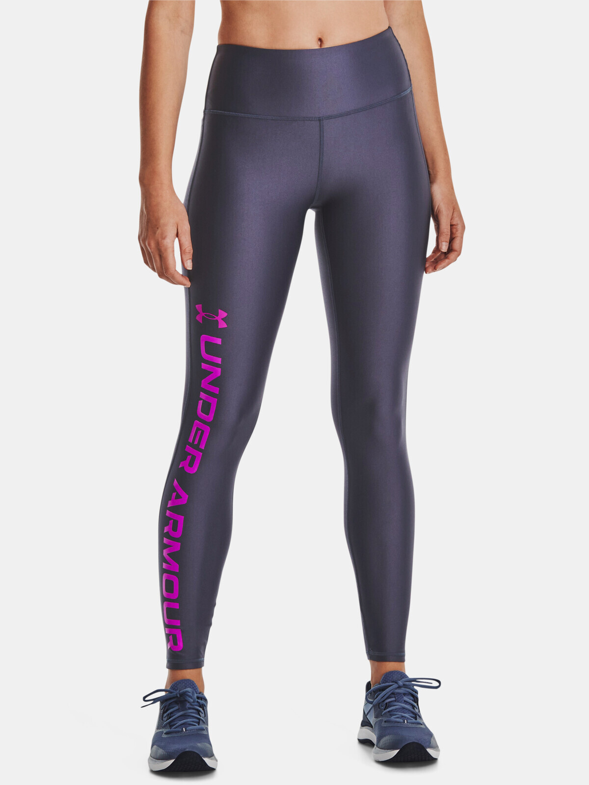Under Armour Leggings Armour Branded Legging-GRY - Ladies
