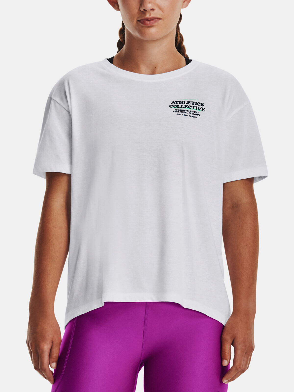 Under Armour T-Shirt UA BOOST YOUR MOOD SS-WHT - Women