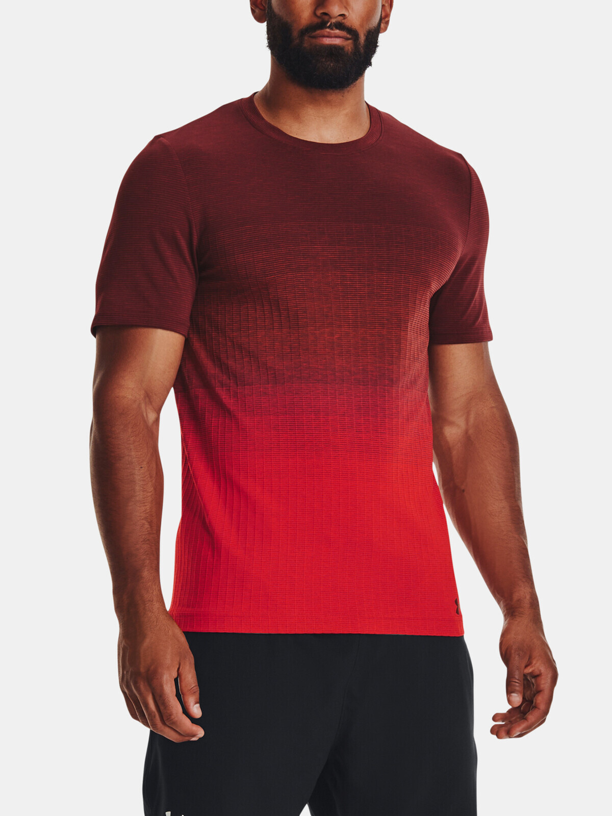 Under Armour UA Seamless LUX SS-RED T-Shirt - Men's
