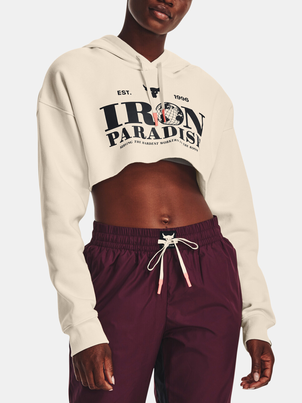 Biela dámska mikina Under Armour Crop