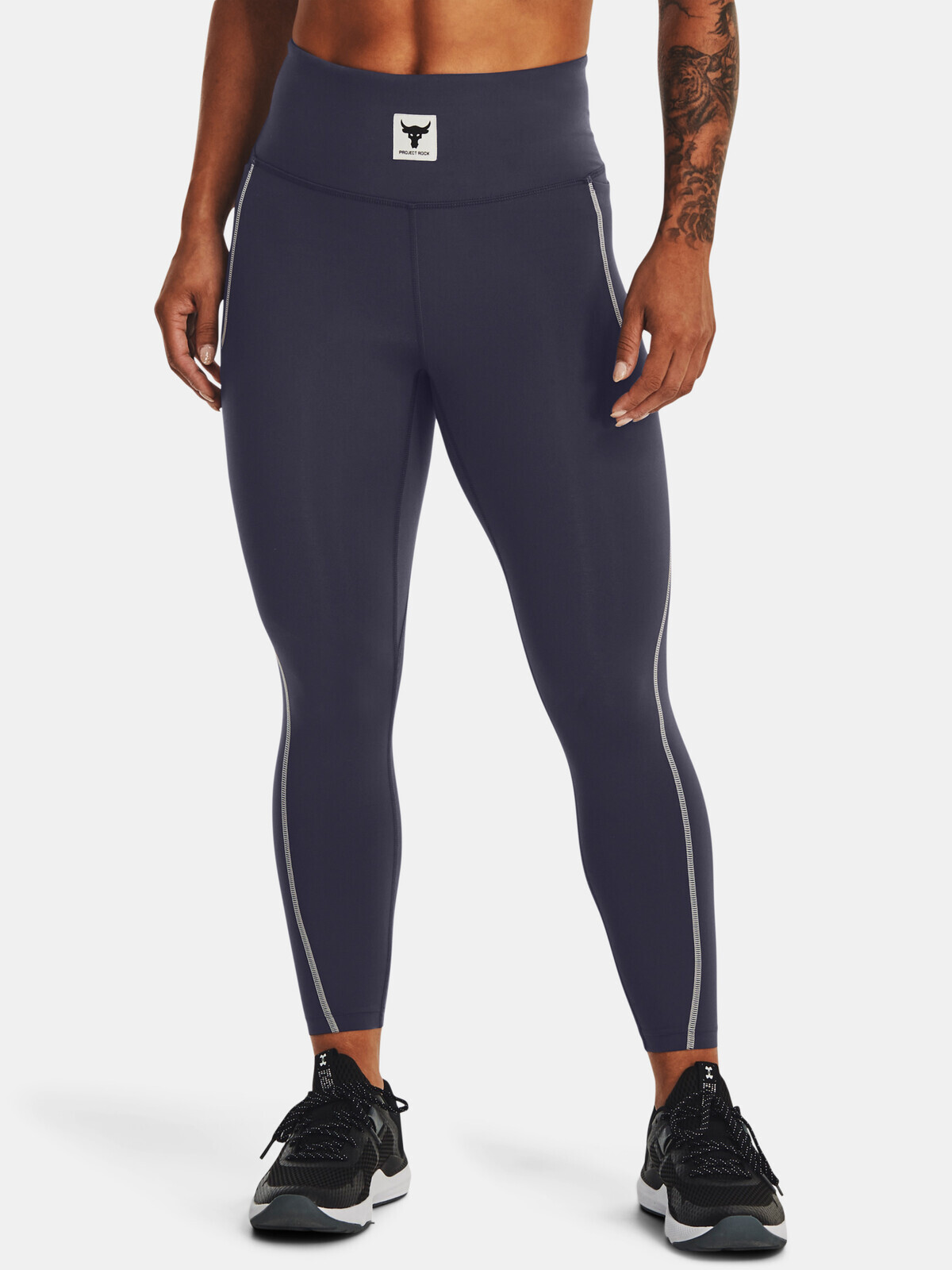 Dámske sivé legíny Under Armour Project Rock