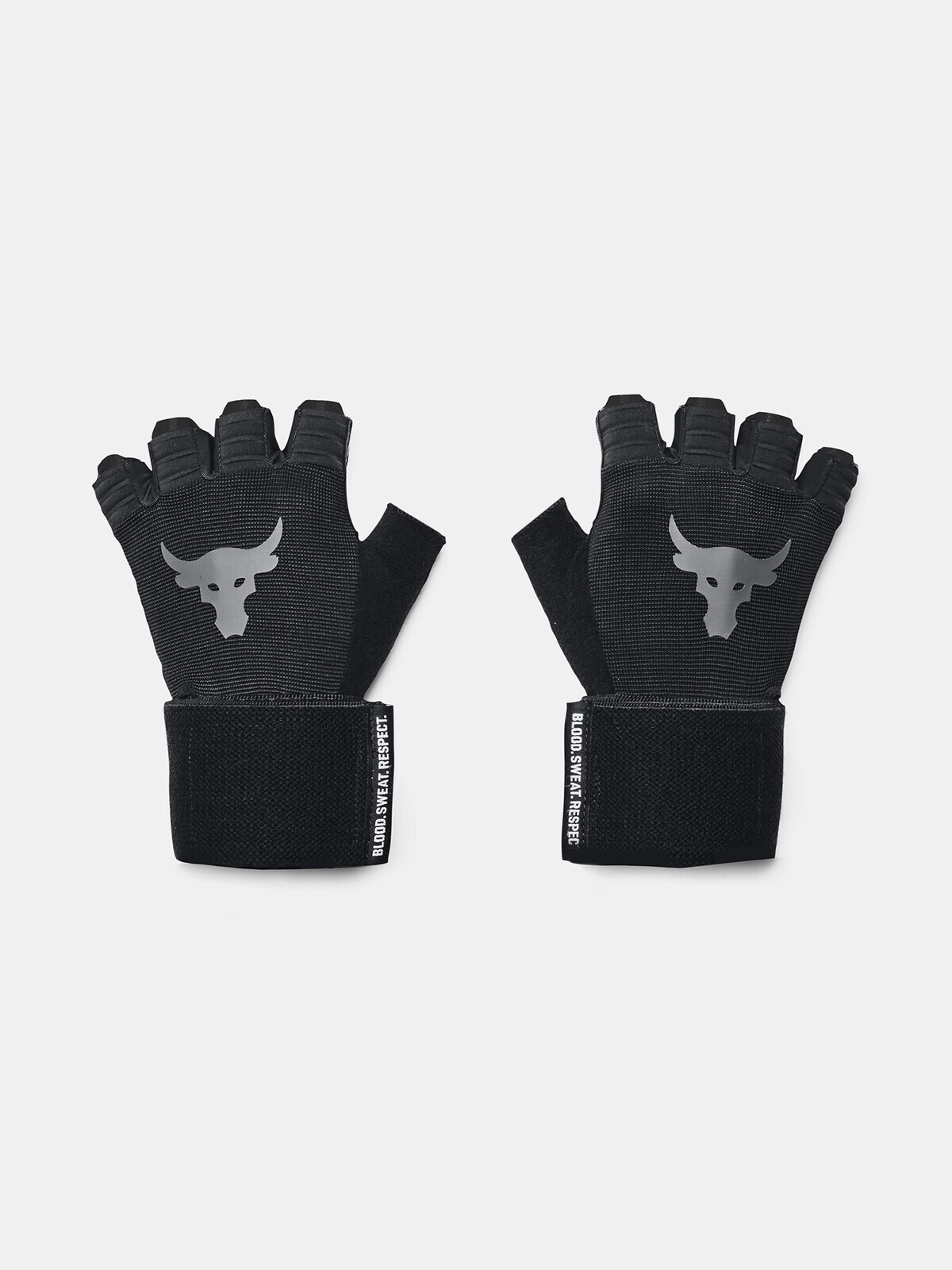 Under Armour UA Project Rock Tréningové čierne rukavice