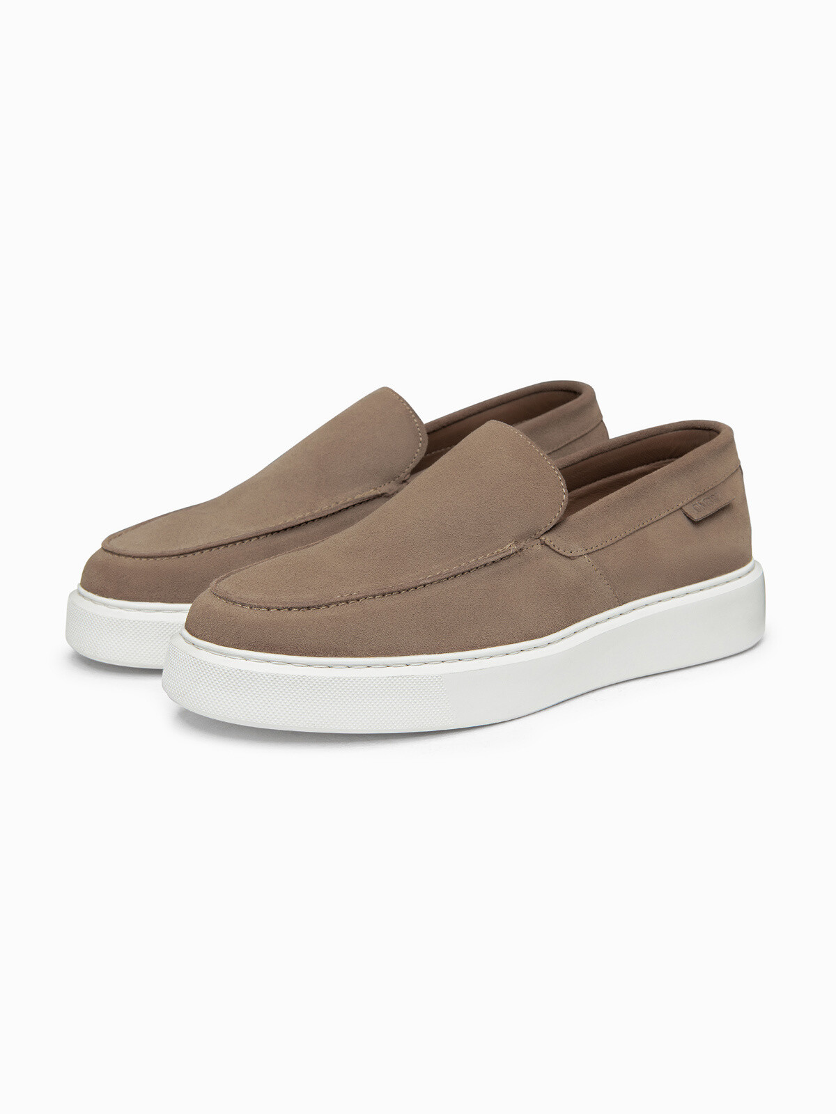 Pánske semišové slip-on poltopánky Ombre