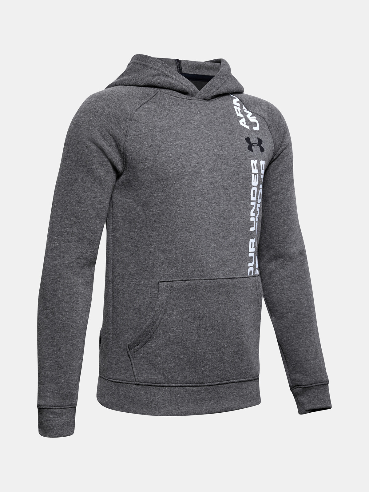 Under Armour Rival Wordmark Hoody-Blk - Boys