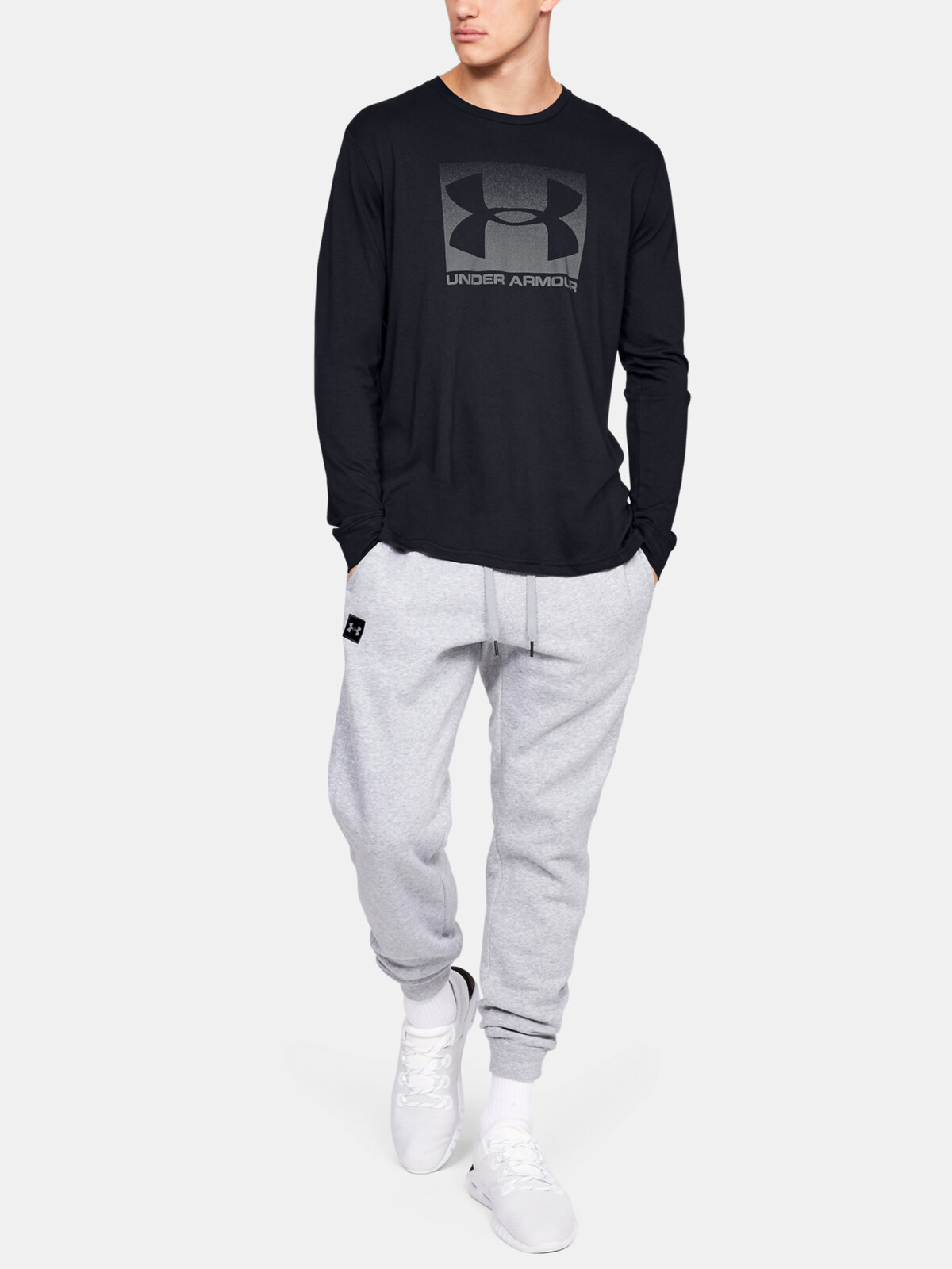 Under Armour T-Shirt UA BOXED SPORTSTYLE LS-BLK - Mens