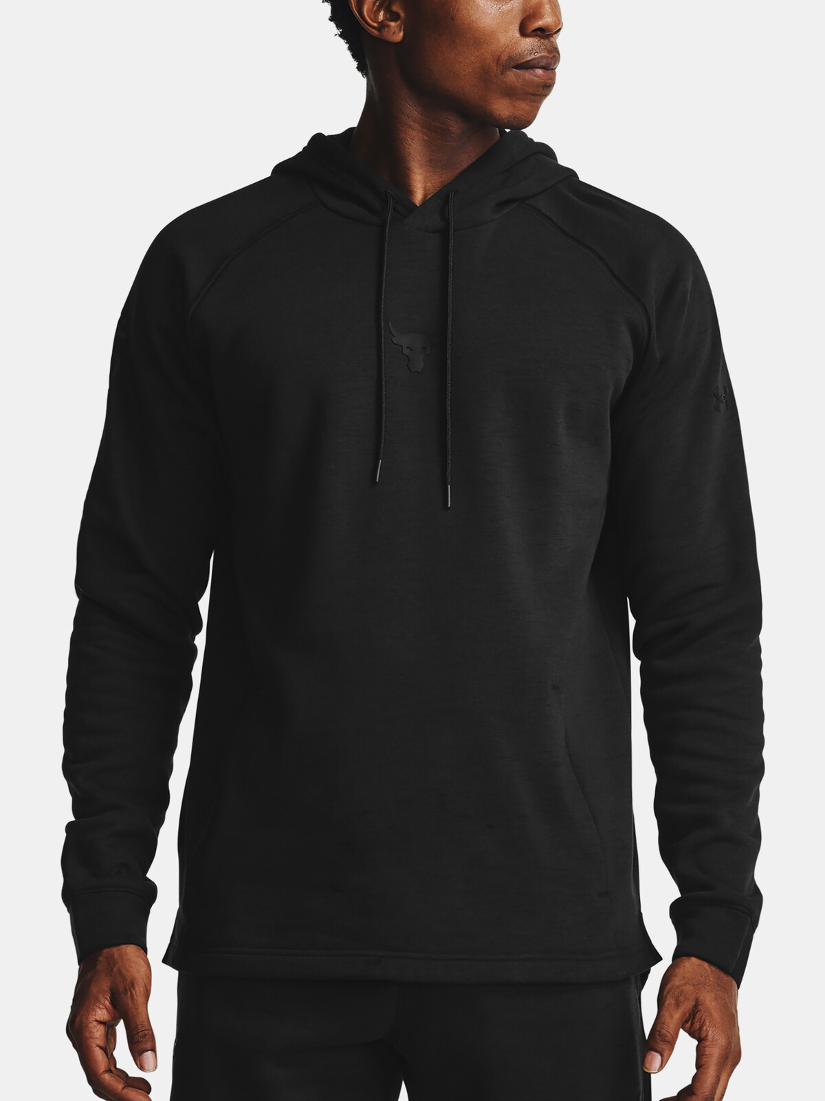 Under Armour Sweatshirt UA Project Rock CC Hoodie-BLK - Mens