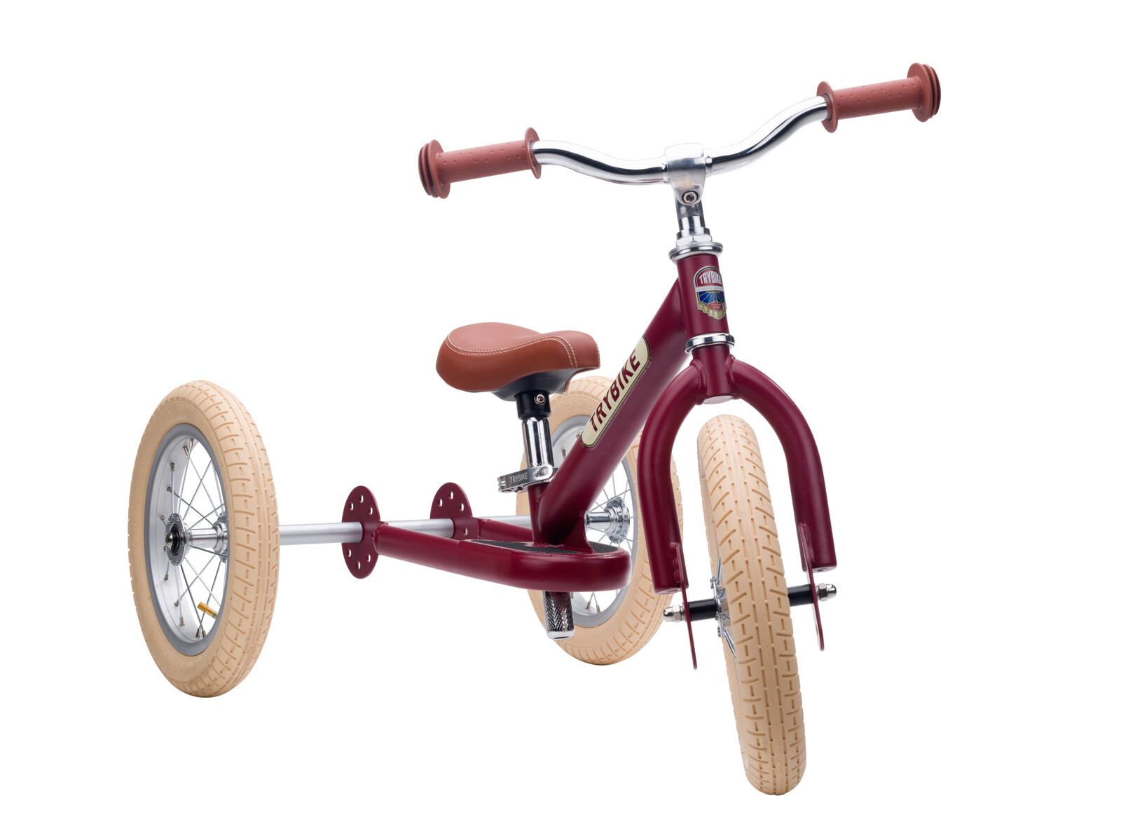 Co & CO BV Trojkolka/ odrážadlo Trybike Steel vintage matná červená