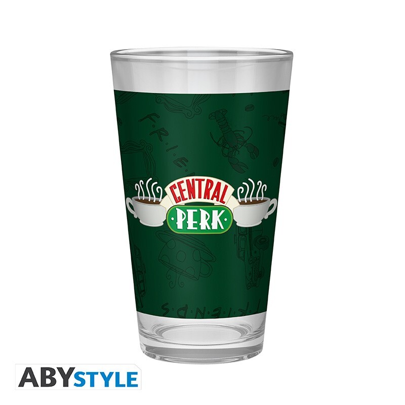 Abysse Corp Sklenený pohár - Priatelia Central Perk 400 ml