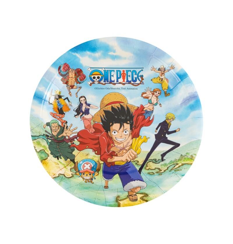 Chaks Papierové taniere - One Piece 18 cm 8 ks