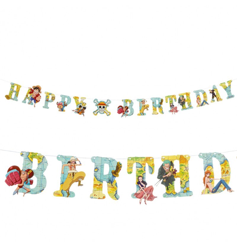 Chaks Papierová girlanda Happy Birthday - One Piece 200 x 16 cm