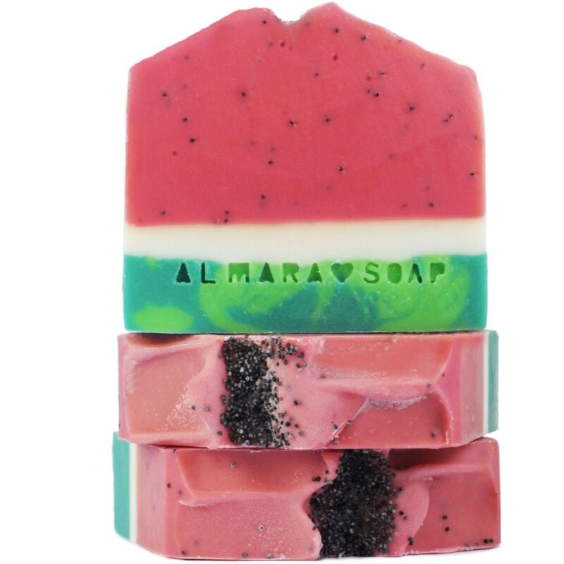 Almara Soap Fancy Watermelon Sugar ručne vyrobené mydlo s peelingovým efektom 100 g