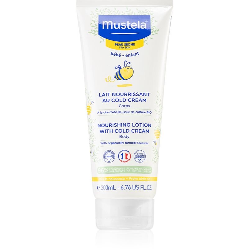 Mustela Bébé Nourishing Lotion Wih Cold Cream hydratačné telové mlieko s obsahom cold cream 200 ml