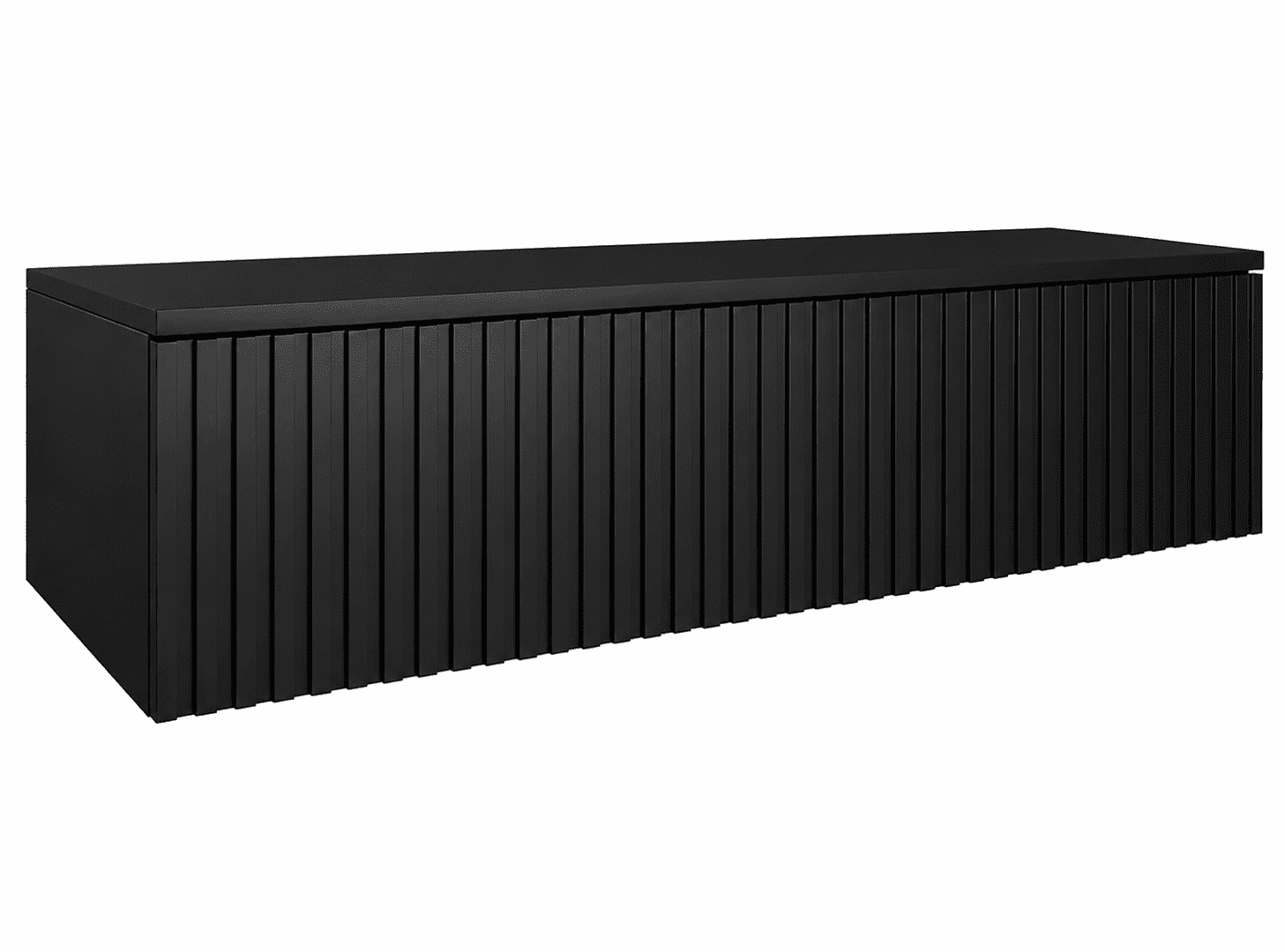Elvisia Skrinka pod umývadlo s doskou LORE Black | 120 cm