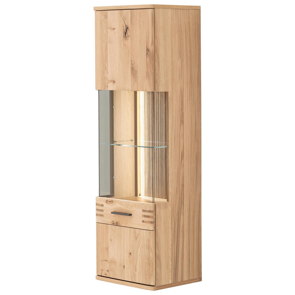 Livetastic ZÁVESNÁ VITRÍNA, farba duba, 45/149/37 cm