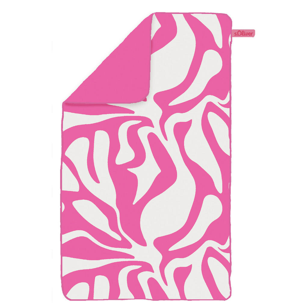 S. Oliver PLÁŽOVÁ OSUŠKA, 80/160 cm, biela, pink
